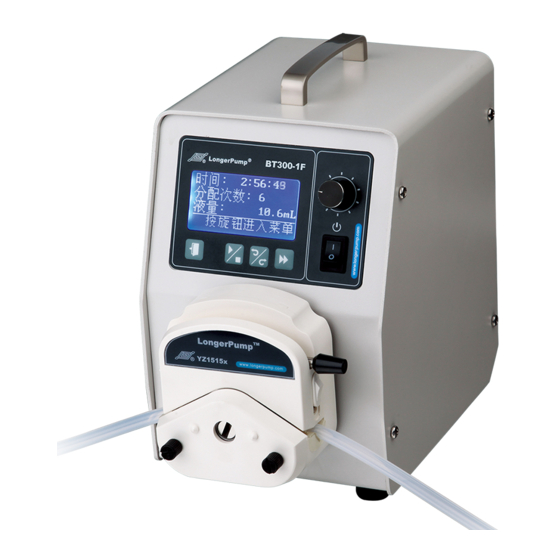 Baoding Longer Precision Pump Longer BT300-1F Operating Manual