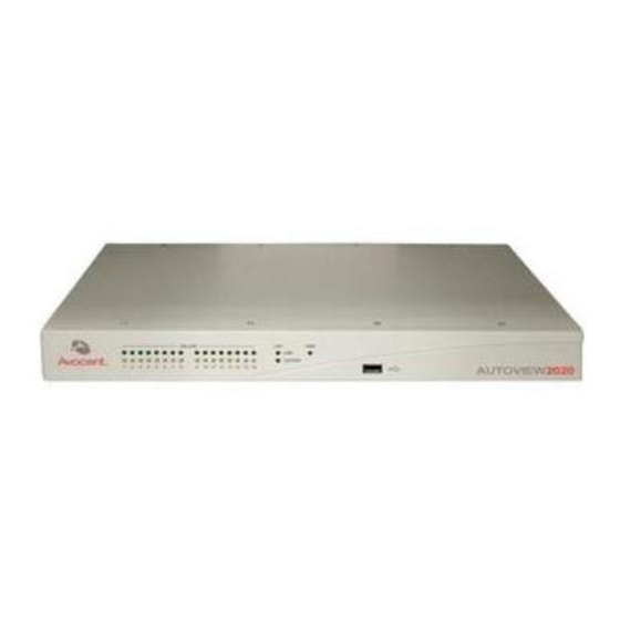 Avocent AUTOVIEW 2020 Manual