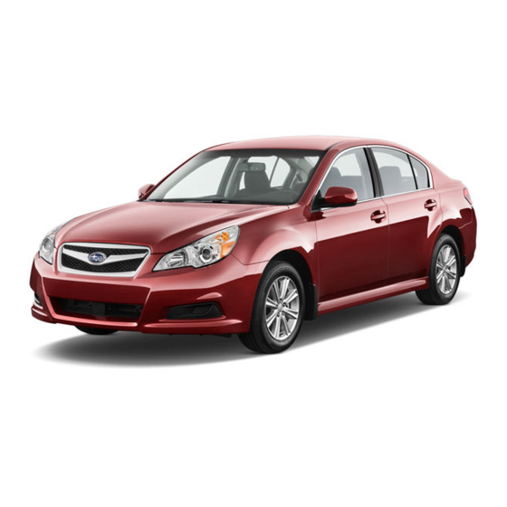 Subaru 2010 LEGACY Owner Reference Manual