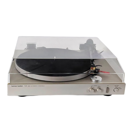 Harman Kardon T20 Technical Manual
