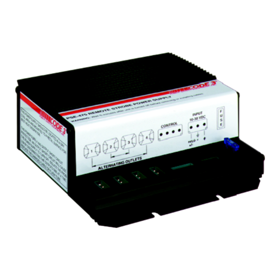 User Manuals: Code 3 PSE440 Strobe Power Supply