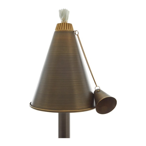 Volt 2-in-1 Tiki-Brass Torch Light Installation Instructions Manual