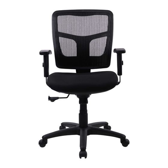 Lorell Managerial Mid-Back Chair LLR86209 Instructions