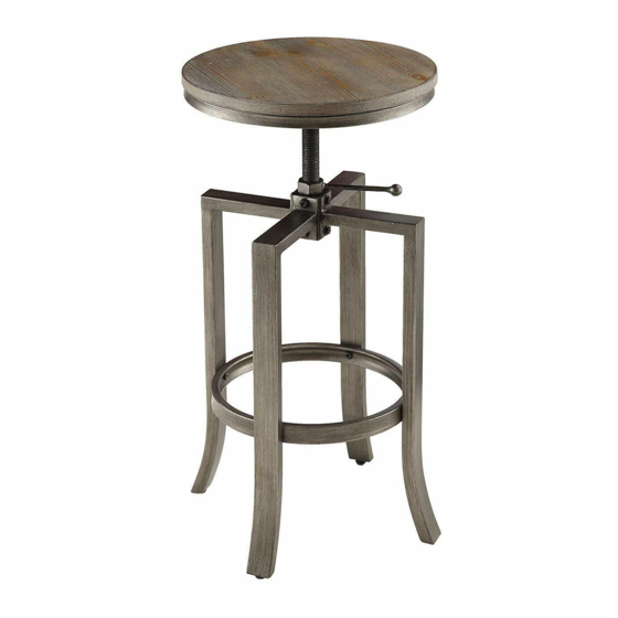Coaster BAR STOOL 122101 Assembly Instructions Manual