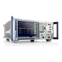 Rohde & Schwarz FSQ8 Quick Start Manual