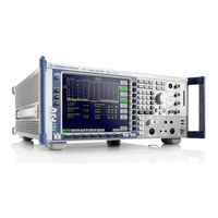 Rohde & Schwarz FSQ series Quick Start Manual