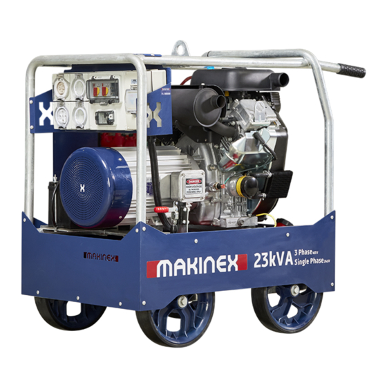 MAKINEX GEN-23P-AU Generator 23kW 480V Manuals