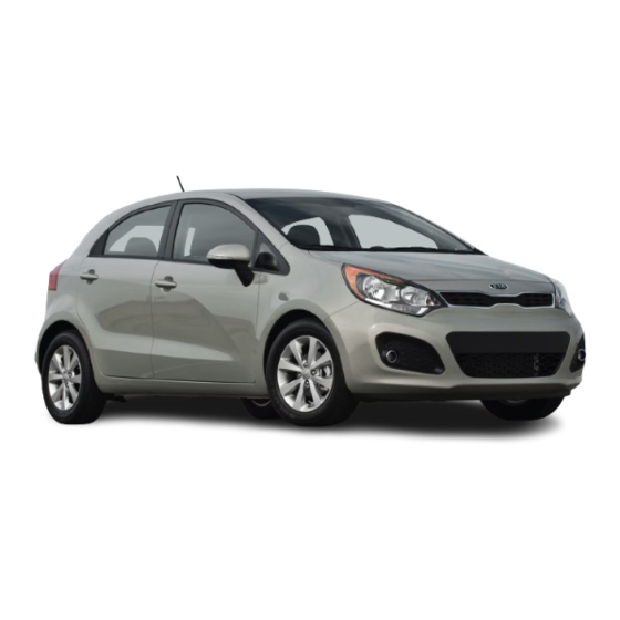 Kia Rio 2012 Owner's Manual