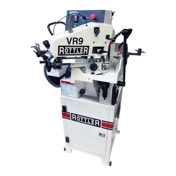 Rottler VR9 Operation And Maintenance Manual