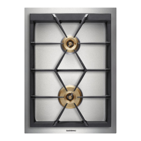 Gaggenau VG 424 210 CA Installation Instructions Manual
