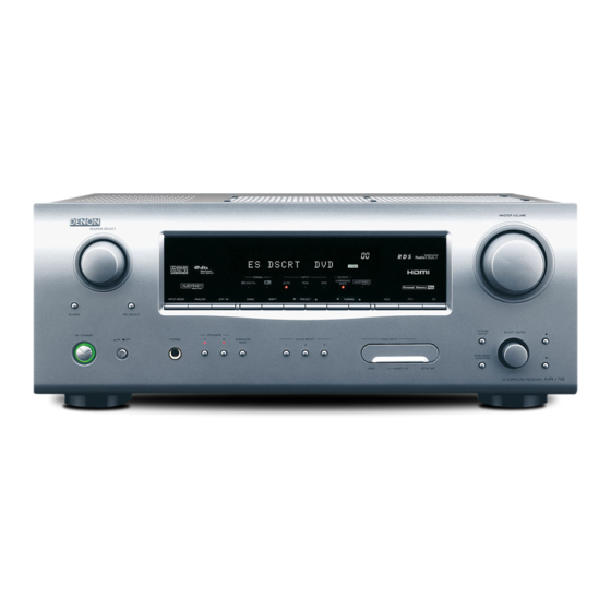 Denon AVR-1708 Comparison Chart