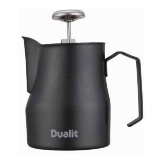 Dualit Milk Frothing Jug & Thermometer Instruction Manual