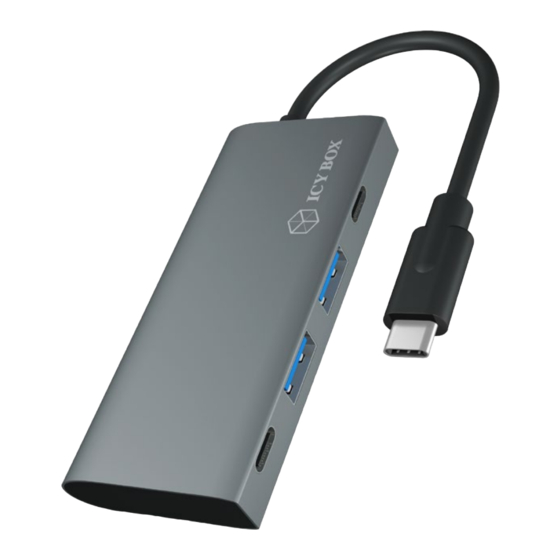 Icy Box IB-HUB1428-C31 Quick Installation Manual