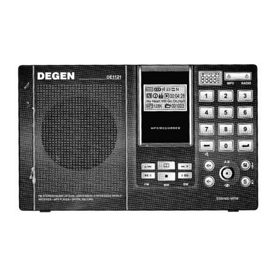DEGEN DE1121 Instruction Manual