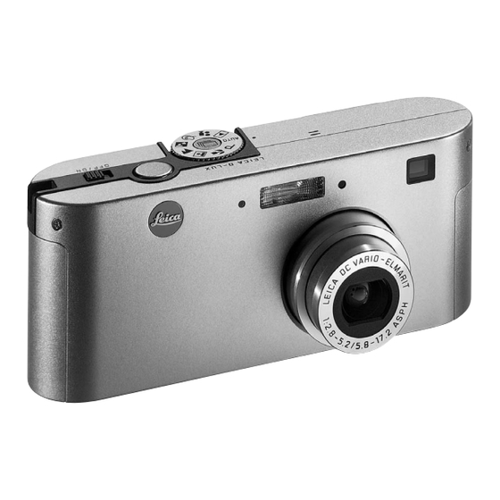 Leica D-LUX Instructions Manual