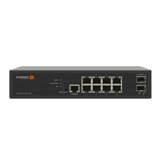 Evidence Cross-8/HPoE-10G User Manual