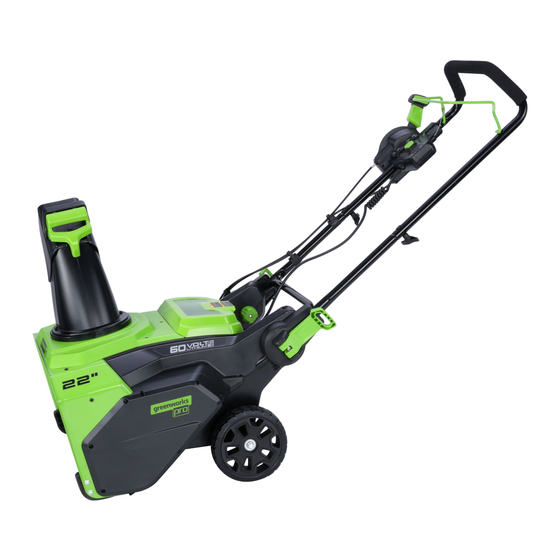 GreenWorks Pro SN60L02 Operator's Manual