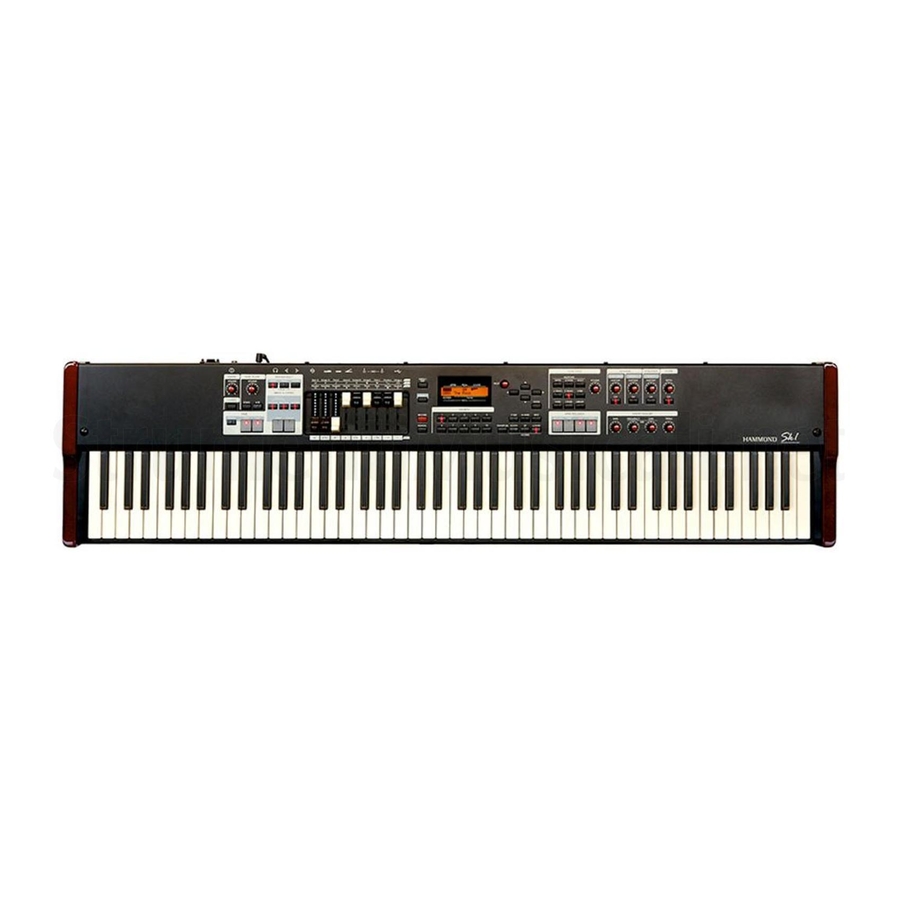 Hammond SK1 Manual