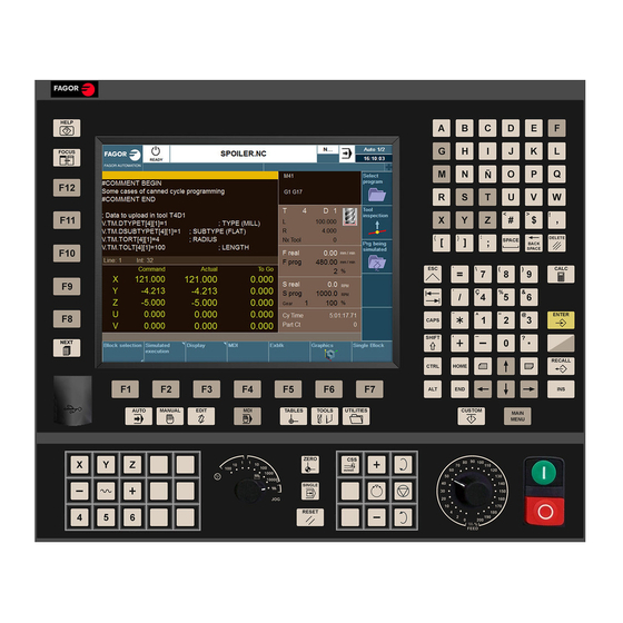 Fagor CNC 8060 Series Translation Of The Original Manual
