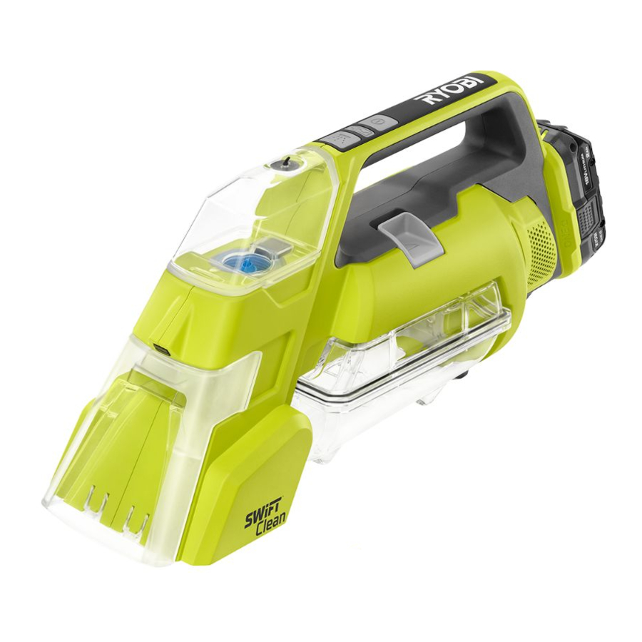 Ryobi PCL756 - 18 VOLT SwiftClean SPOT CLEANER Manual