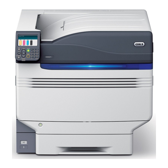 Oki C931dn User Manual