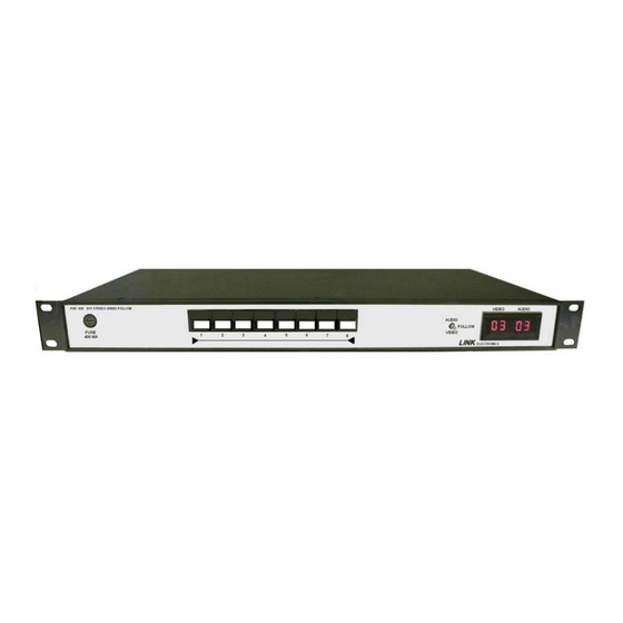 Link electronics PAF-820 Specification Sheet