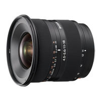 Sony SAL1118 - DT 11-18mm f/4.5-5.6 Aspherical ED Super Wide Angle Zoom Lens Service Manual