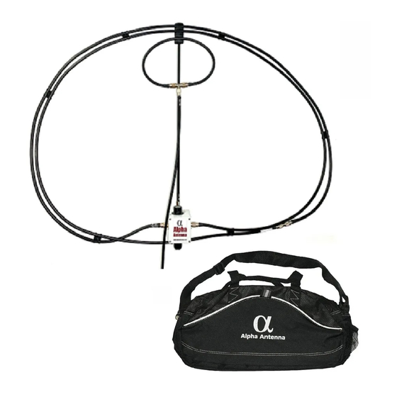 Alpha Antenna Alpha QRP Loop Antenna User Manual
