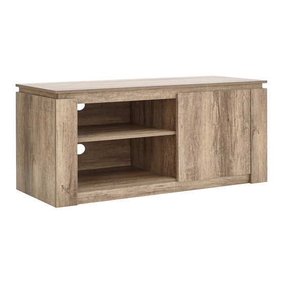 GFW Canyon Oak Compact TV Unit Assembly Instructions Manual