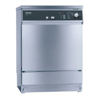 Miele professional G 7881 Installation And In-Service Manual