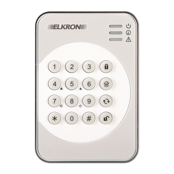 Elkron KP600 Installation, Programming And Functions Manual