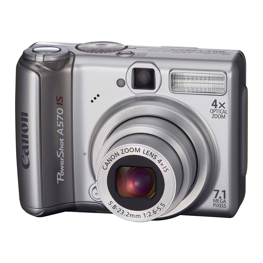 Canon PowerShot A570 IS User Manual