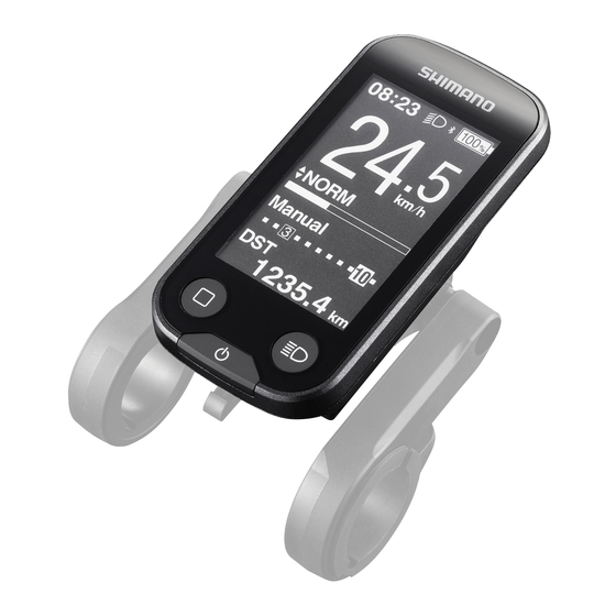 Shimano Steps SC-E6100 User Manual