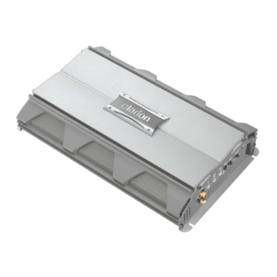 Clarion APX201.2 Operating & Installation Manual