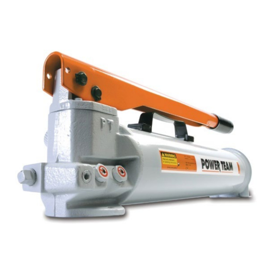 SPX FLOW Power Team P12 Series Operating Instructions Manual