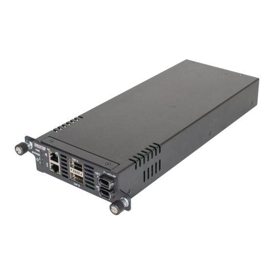 ProfiTap F1-40G-BP BYPASS TAP Installation And Configuration Manual