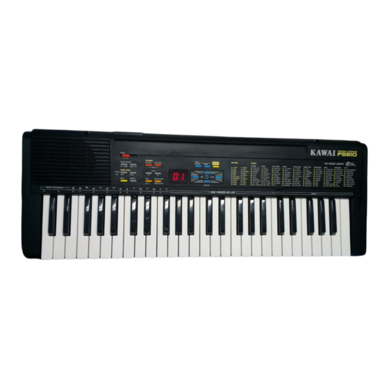 Kawai FS610 Owner's Manual