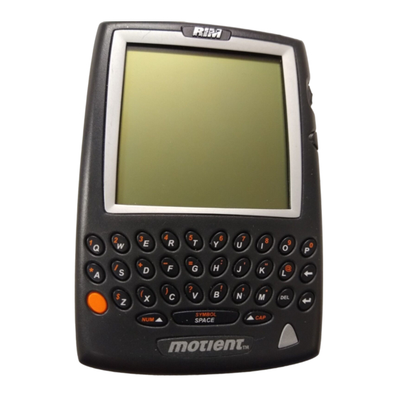 Blackberry RIM 857 Wireless Handheld Installation & User Manual