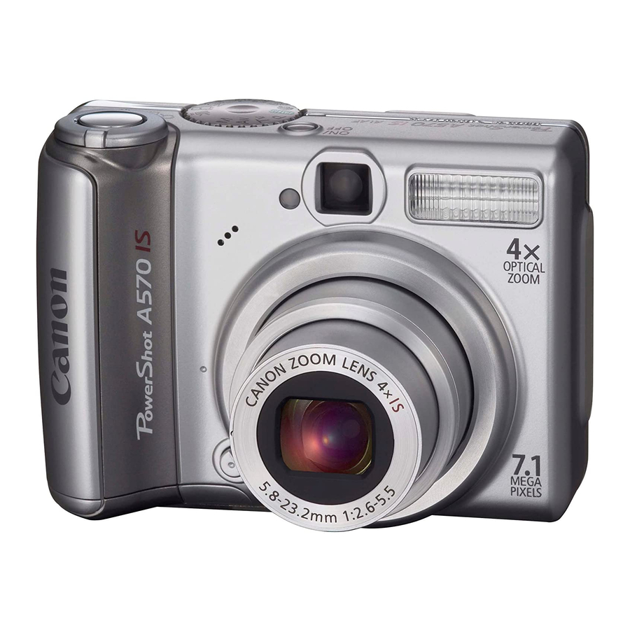 Canon POWERSHOT A570 IS User Manual