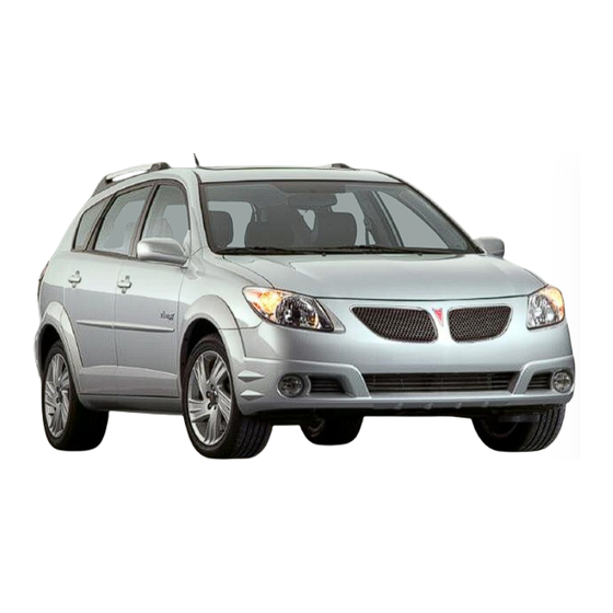 Pontiac Vibe 2006 Getting To Know Manual
