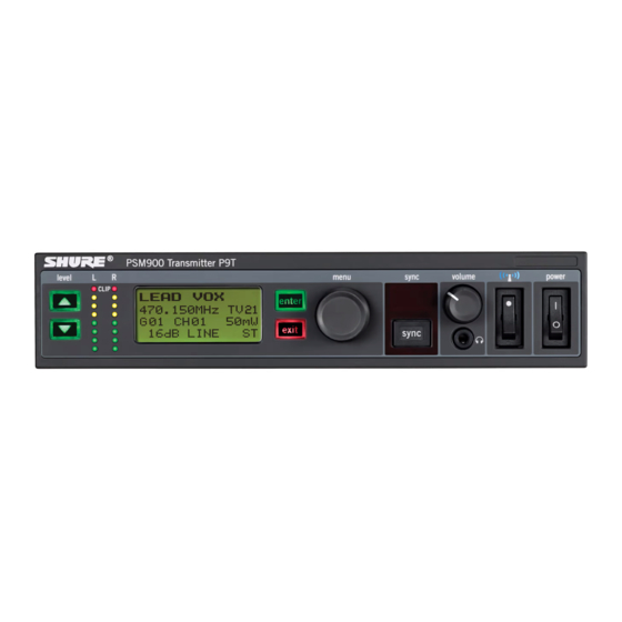 Shure PSM 900 User Manual