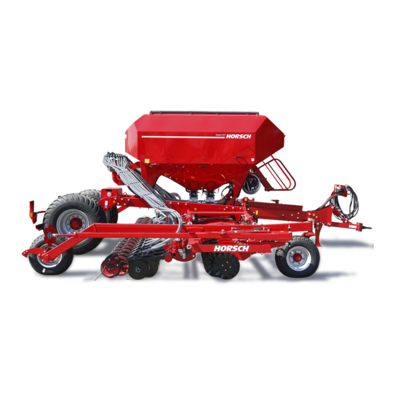 horsch Pronto 6 NT Operating Instructions Manual