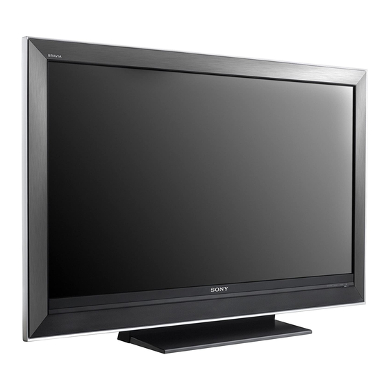 Sony Bravia KDL-40W3000, KDL-46W3000, KDL-52W3000 Operating Instructions Manual