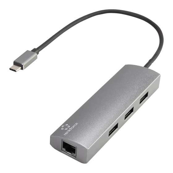 Renkforce 1687476 USB Network Adapter Manuals