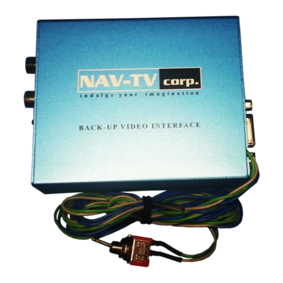 Nav TV MB25 Manual