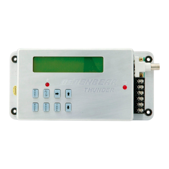 Dedenbear Thunder T1 Installation & Operation Manual