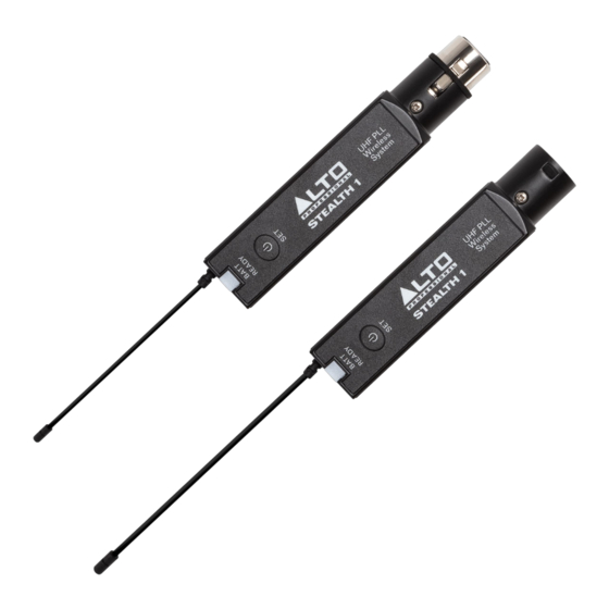 Alto Professional STEALTH 1 User Manual