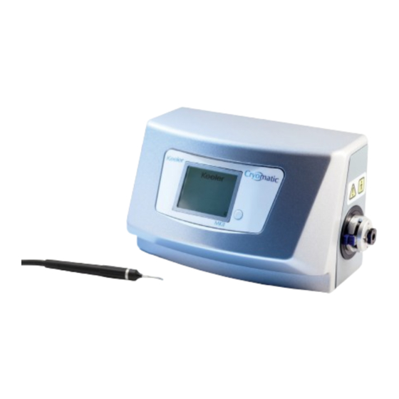 Keeler Cryomatic MKII Instructions For Use Manual