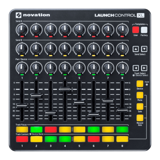 Novation Launch Control XL Getting Started Manual