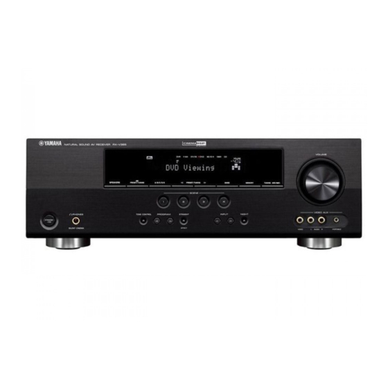 Yamaha RX-V365 Connection Manual